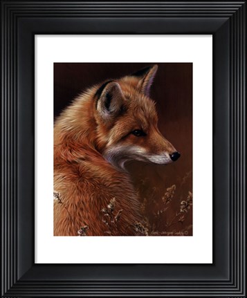Framed Curious- Red Fox Print