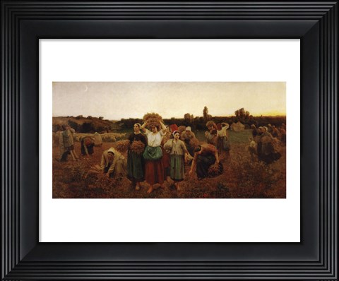 Framed Return of the Gleaners, 1859 Print