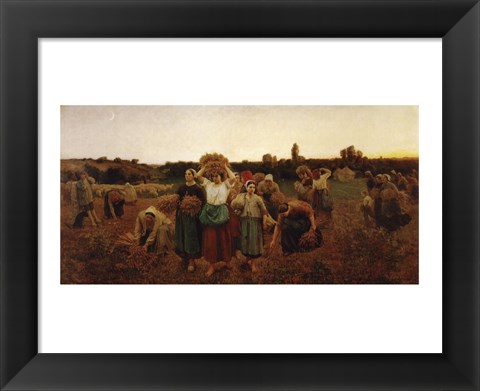 Framed Return of the Gleaners, 1859 Print