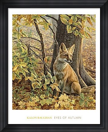 Framed Eyes of Autumn Print