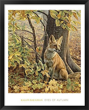 Framed Eyes of Autumn Print