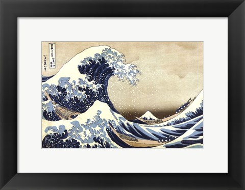 Framed Great Wave at Kanagawa Print