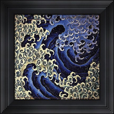 Framed Masculine Wave Print