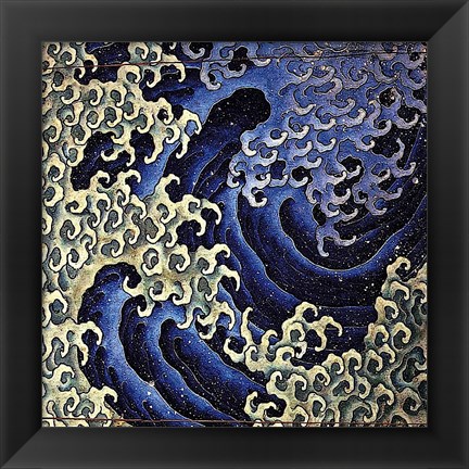 Framed Masculine Wave Print