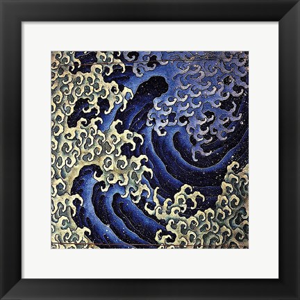 Framed Masculine Wave Print