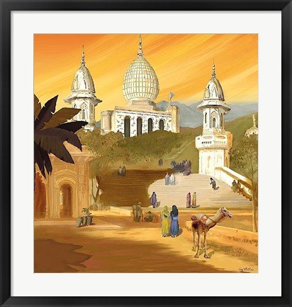 Framed Visit India Print