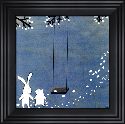 Framed Follow Your Heart- Let&#39;s Swing Print