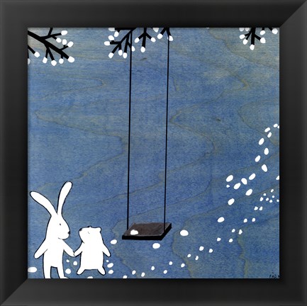 Framed Follow Your Heart- Let&#39;s Swing Print