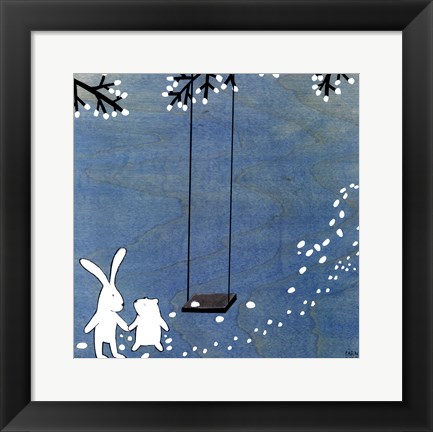 Framed Follow Your Heart- Let&#39;s Swing Print