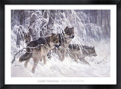 Framed Edge of Winter (detail) Print