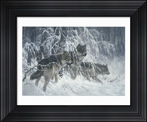 Framed Edge of Winter (detail) Print