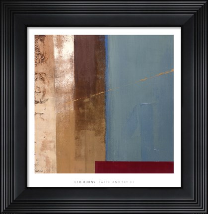 Framed Earth and Sky III Print