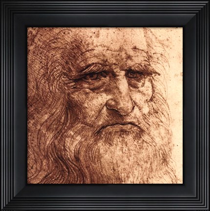 Framed Self Portrait (detail) Print