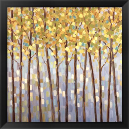 Framed Glistening Tree Tops Print