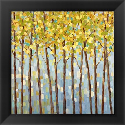 Framed Glistening Tree Tops Print