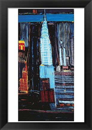 Framed Manhattan Skyline Print