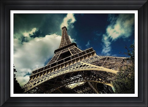 Framed Eiffel Tower (horizontal) Print