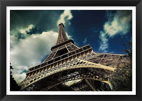 Framed Eiffel Tower (horizontal) Print