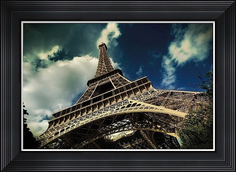 Framed Eiffel Tower (horizontal) Print