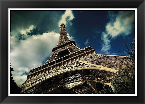 Framed Eiffel Tower (horizontal) Print