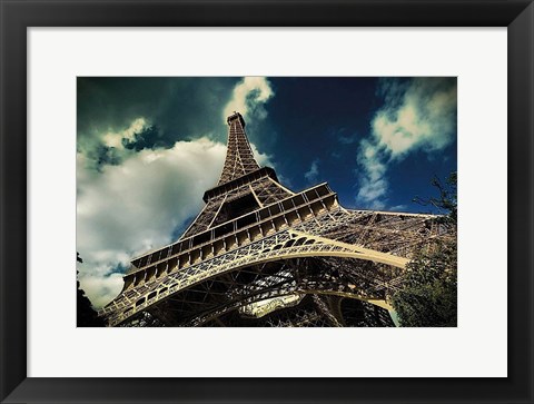 Framed Eiffel Tower (horizontal) Print