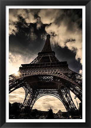 Framed Eiffel Tower (vertical) Print