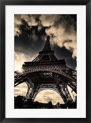 Framed Eiffel Tower (vertical) Print