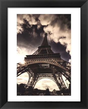 Framed Eiffel Tower (vertical) Print