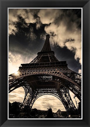 Framed Eiffel Tower (vertical) Print