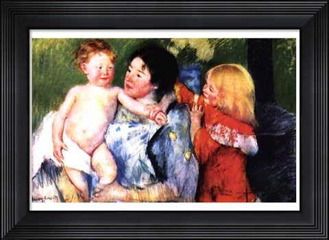 Framed After the Bath Print