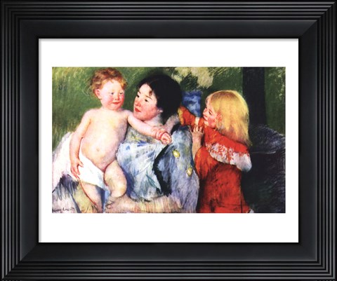 Framed After the Bath Print