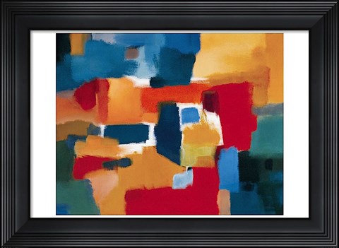 Framed Fields of Music Print