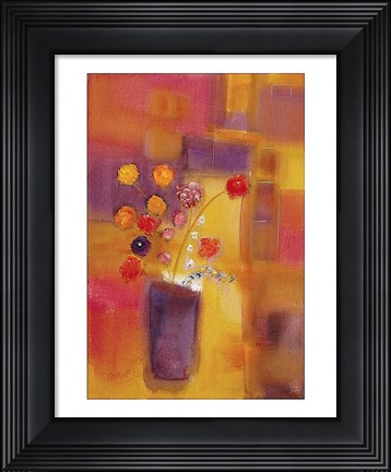 Framed Welcoming Flowers I Print