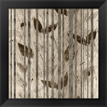 Framed Fluttering Leaves Print