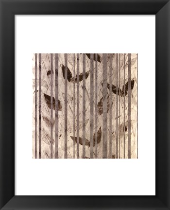 Framed Fluttering Leaves Print