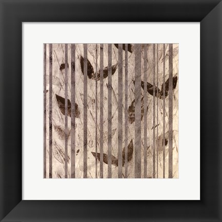 Framed Fluttering Leaves Print