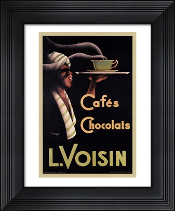Framed L. Voisin Cafes &amp; Chocolats, 1935 Print