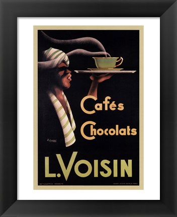 Framed L. Voisin Cafes &amp; Chocolats, 1935 Print