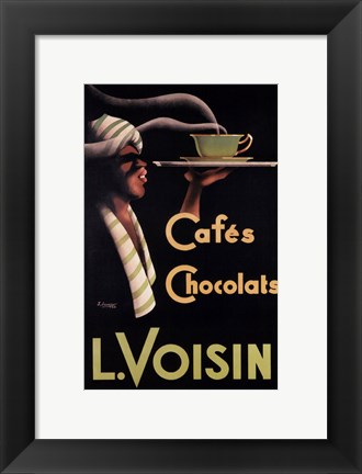 Framed L. Voisin Cafes &amp; Chocolats, 1935 Print