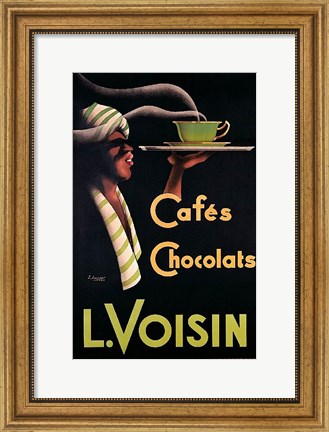 Framed L. Voisin Cafes &amp; Chocolats, 1935 Print