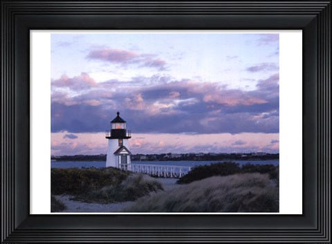Framed Brant Point Light Print