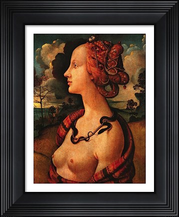 Framed Portrait of Simonetta Vespucci,  c. 1480 Print