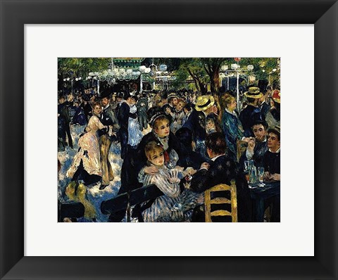 Framed Le Moulin de la Galette 1876 Print