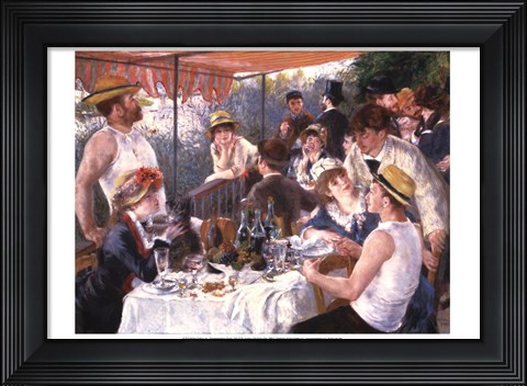 Framed Luncheon of the Boating Party Print