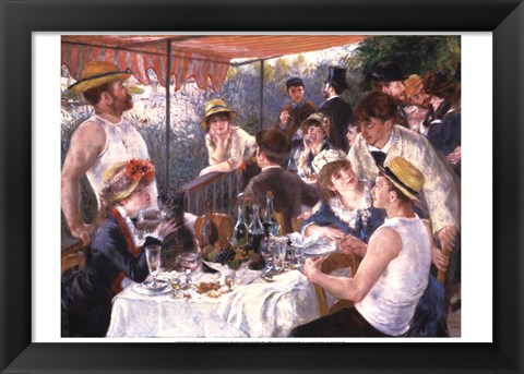 Framed Luncheon of the Boating Party Print