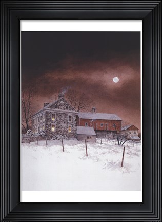 Framed Oley White Print