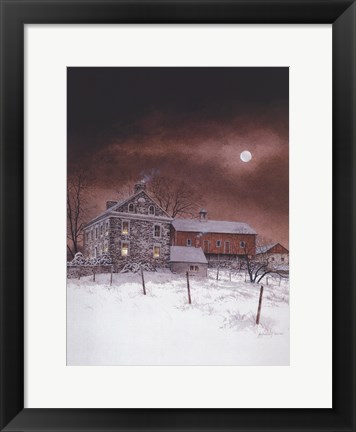 Framed Oley White Print