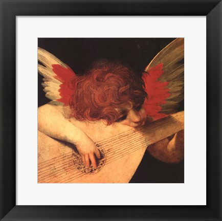 Framed Musical Angel Print