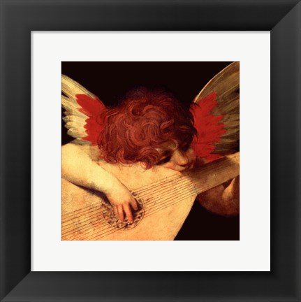 Framed Musical Angel Print