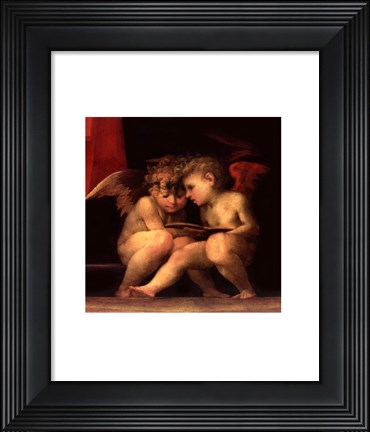 Framed Madonna Enthroned with 4 Saints, 1518 (detail) Print